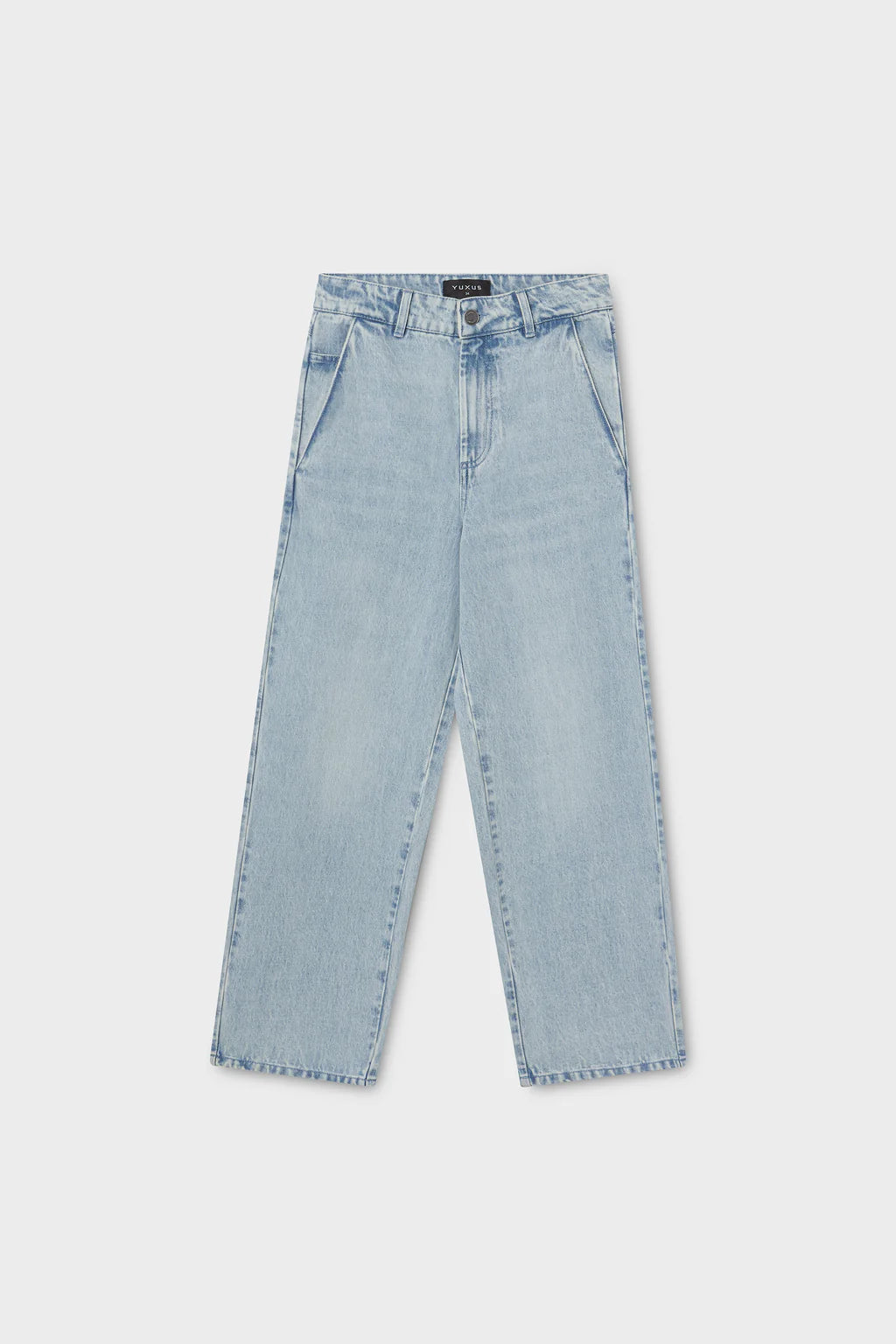 Effortlessly Stylish High-Waisted Denim Pants
