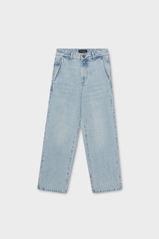 Effortlessly Stylish High-Waisted Denim Pants