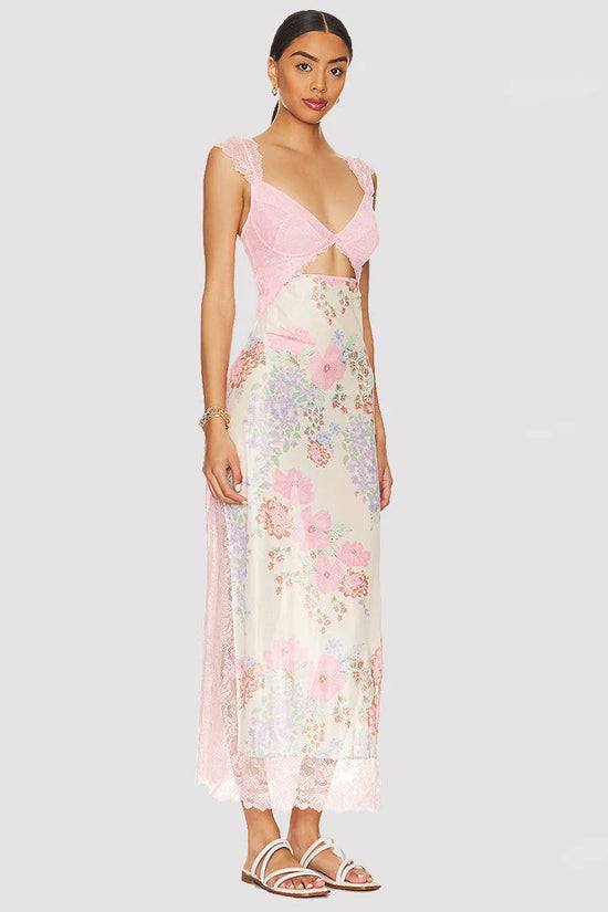 Floral Lace Maxi Dress