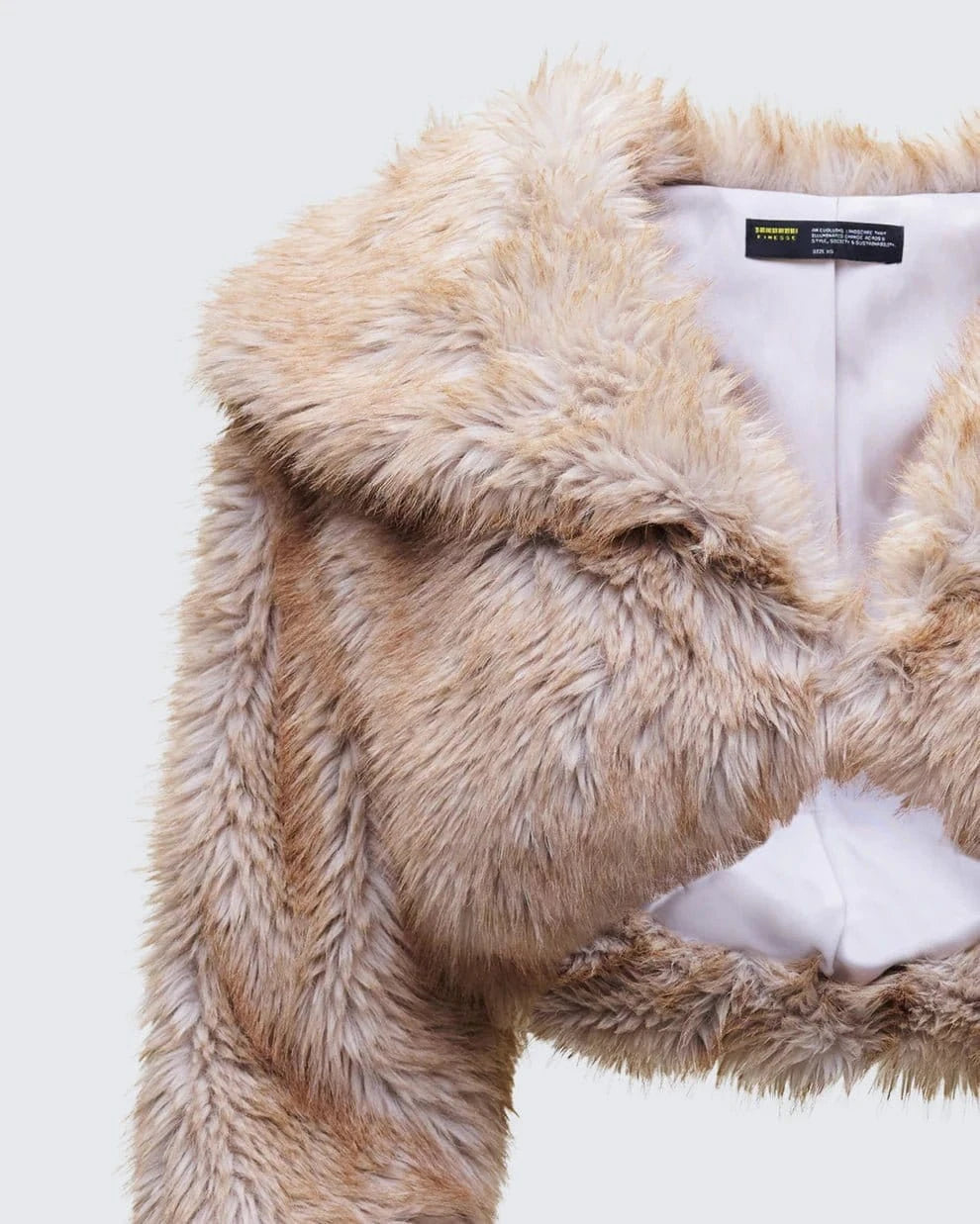 Chic Faux Fur Cropped Jacket - Leeylaa