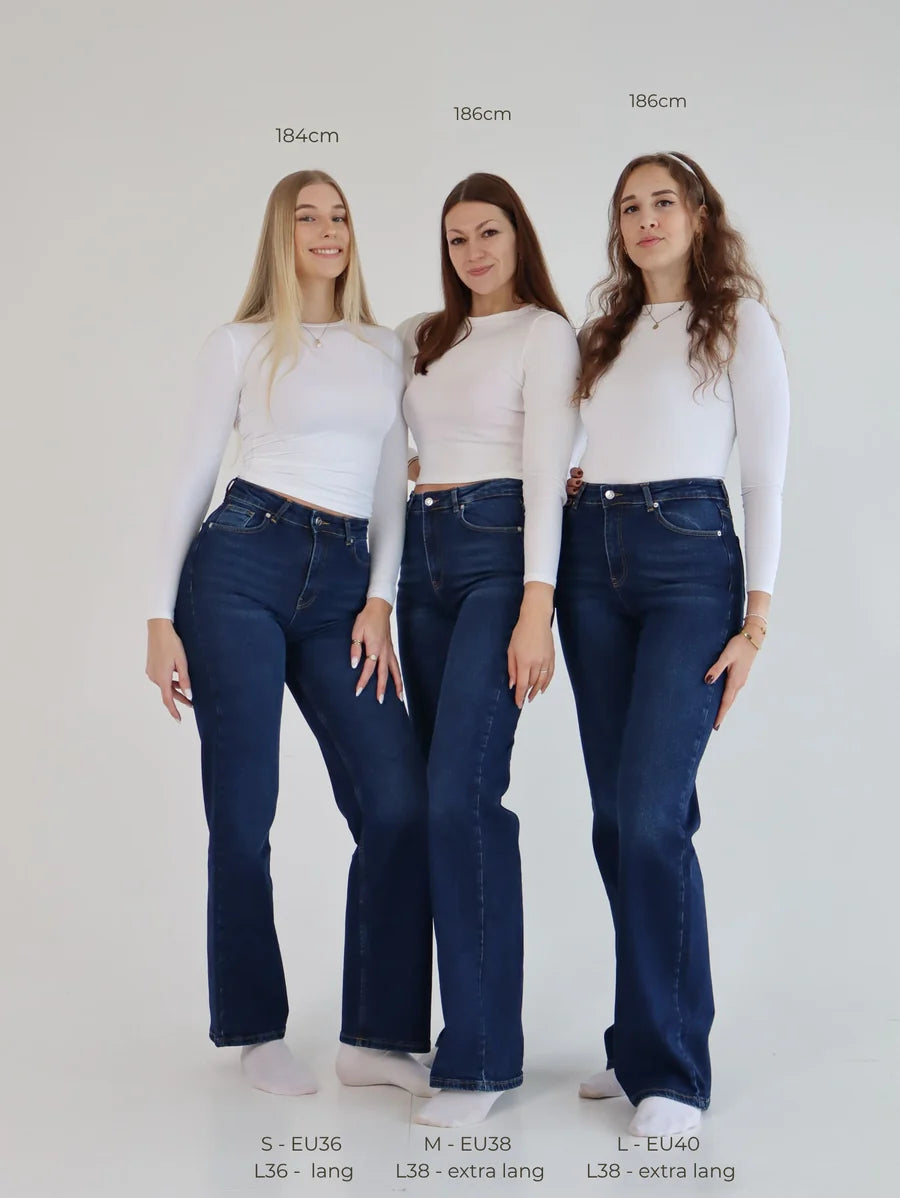 Effortless Elegance Flared Jeans