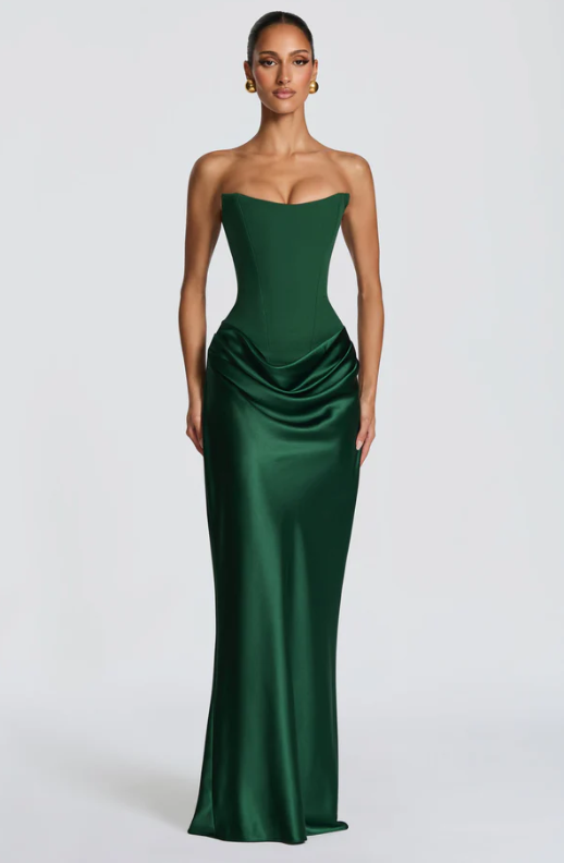 Elegant Satin Evening Dress
