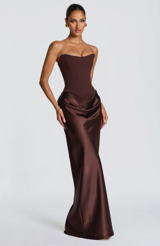 Elegant Satin Evening Dress