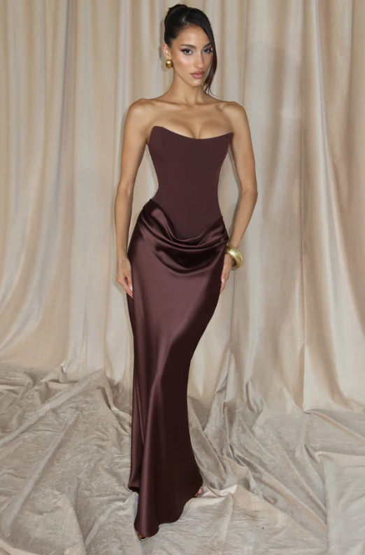 Elegant Satin Evening Dress