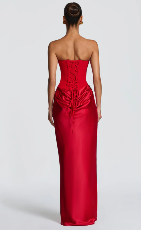 Elegant Satin Evening Dress