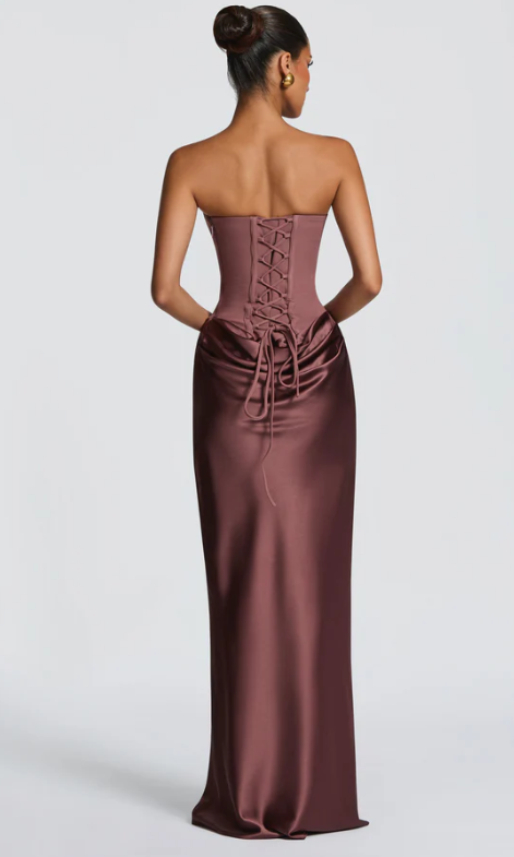 Elegant Satin Evening Dress