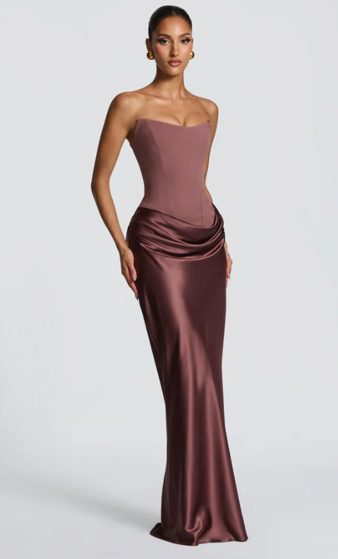 Elegant Satin Evening Dress