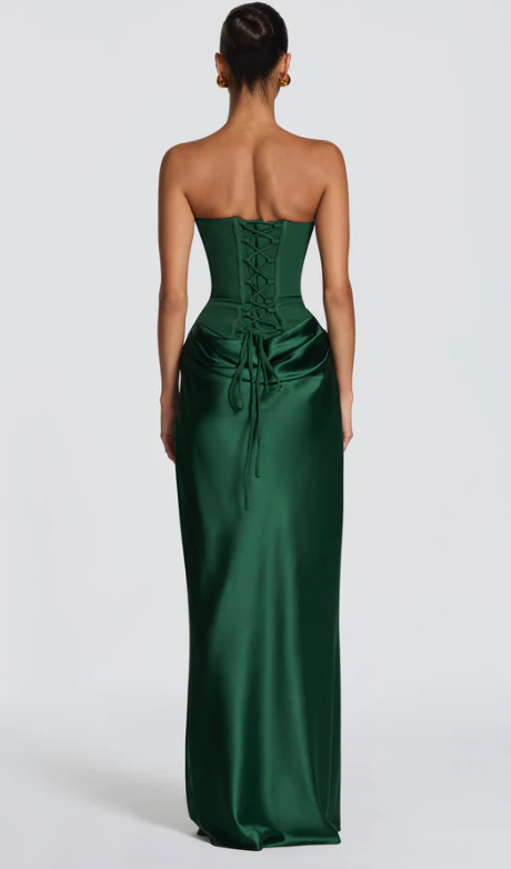 Elegant Satin Evening Dress