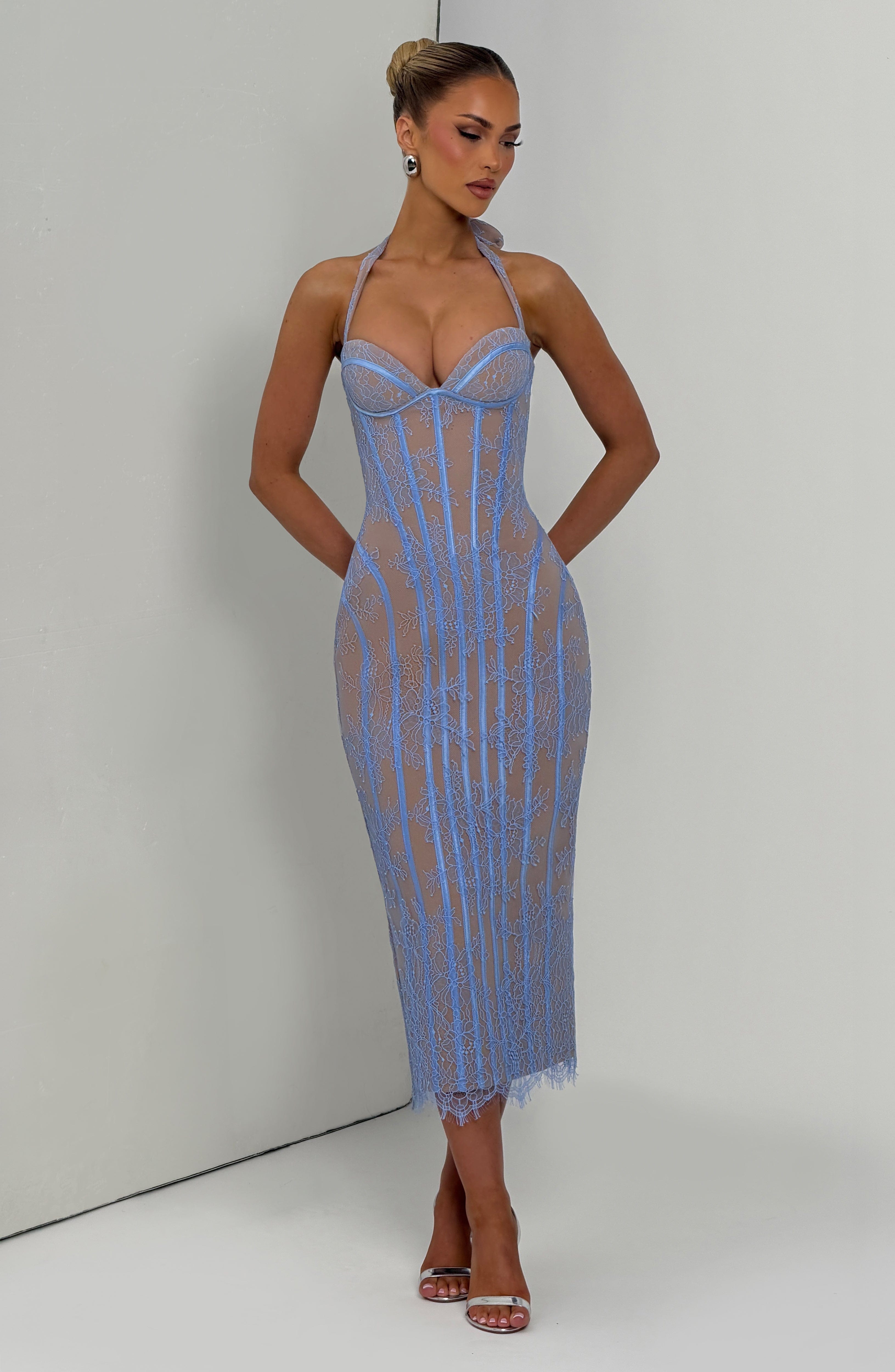 Laced Allure Midi Dress