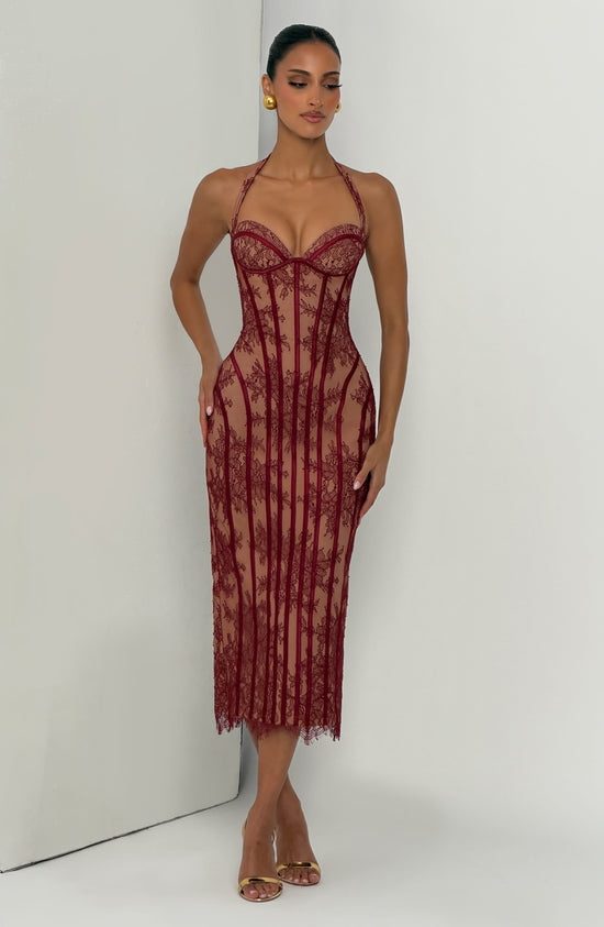 Laced Allure Midi Dress