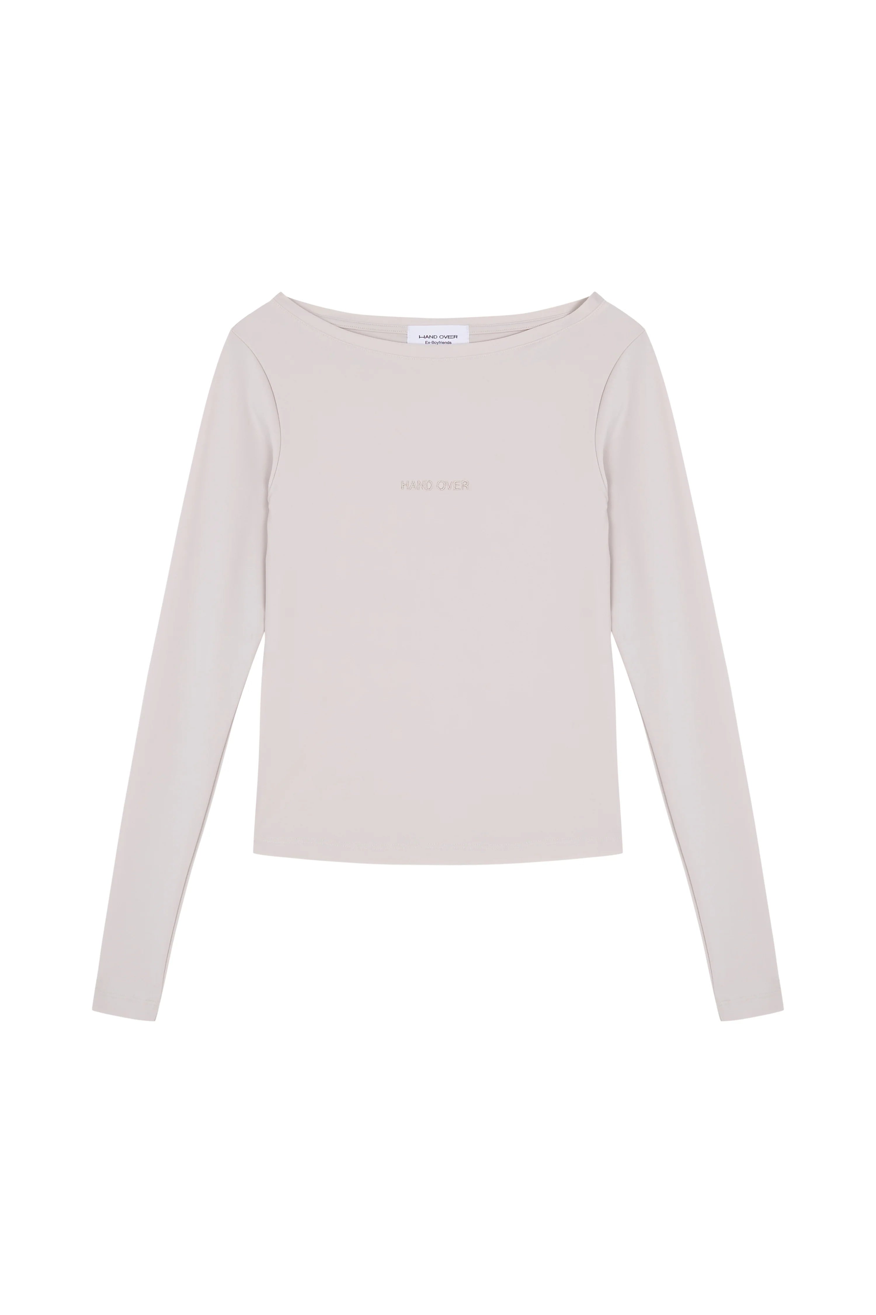 Hand Over Embroidered Long Sleeve Top