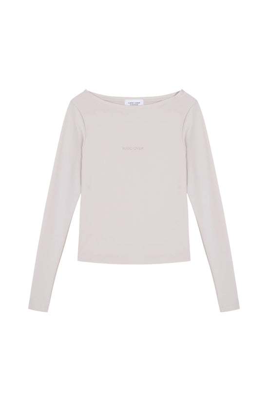 Hand Over Embroidered Long Sleeve Top