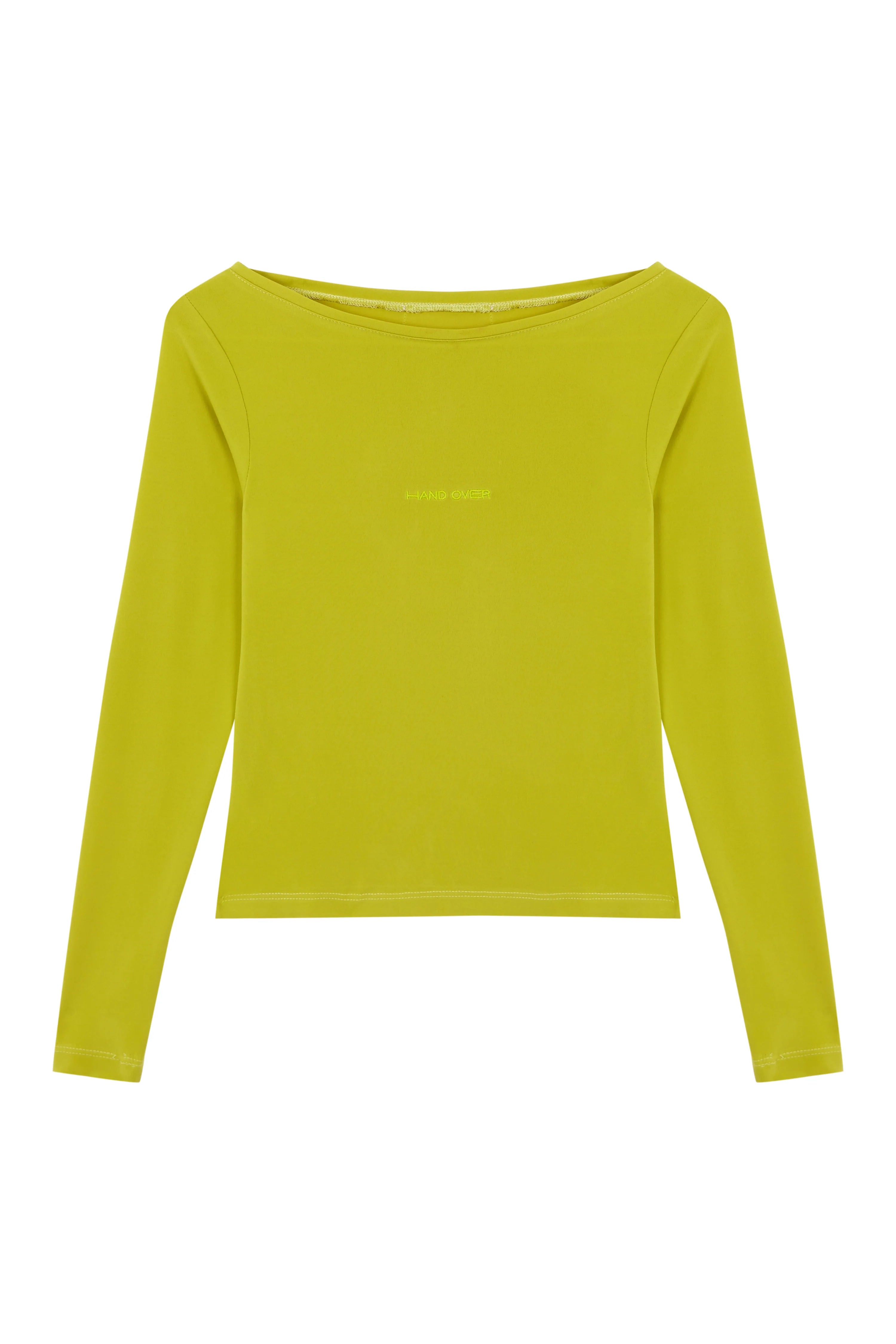 Hand Over Embroidered Long Sleeve Top