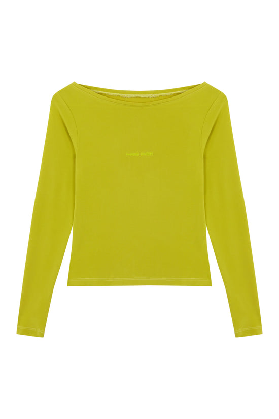 Hand Over Embroidered Long Sleeve Top