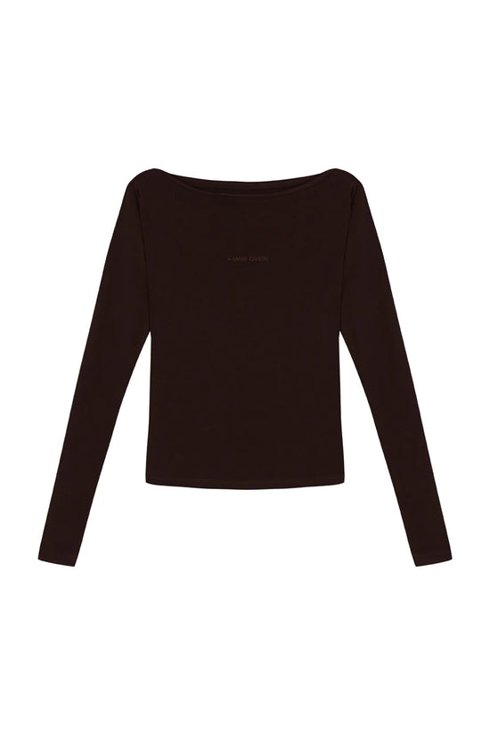 Hand Over Embroidered Long Sleeve Top