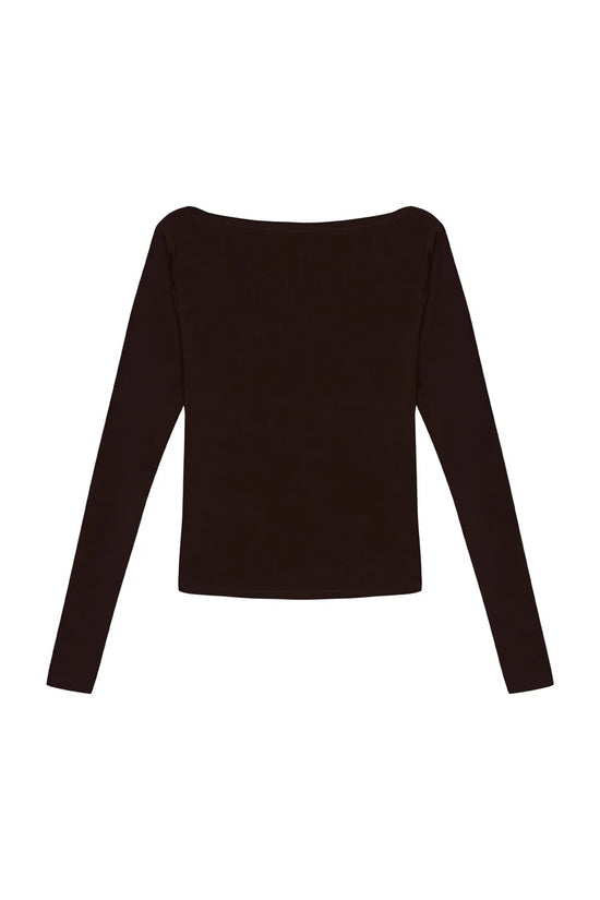 Hand Over Embroidered Long Sleeve Top