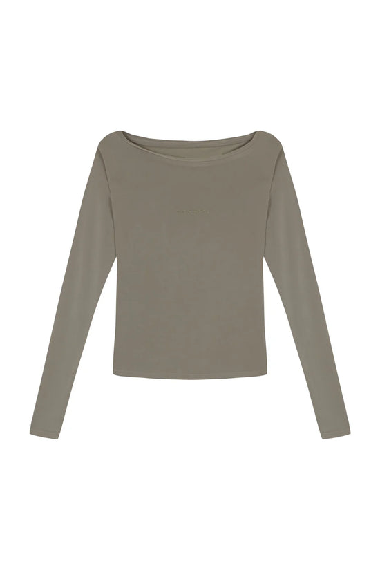 Hand Over Embroidered Long Sleeve Top