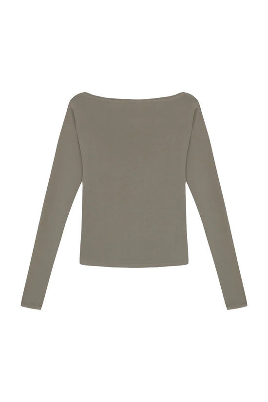 Hand Over Embroidered Long Sleeve Top