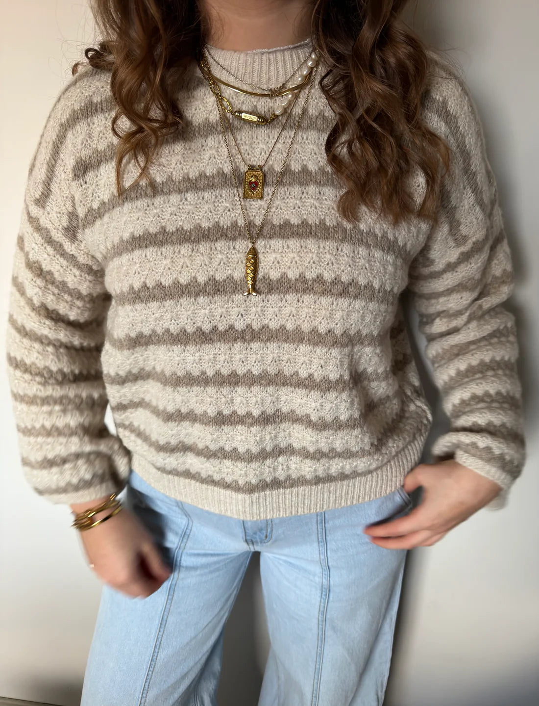 Effortless Striped Knit Sweater