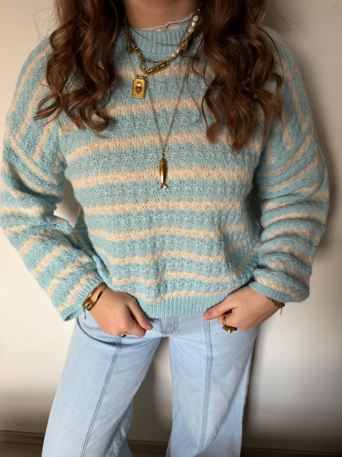 Effortless Striped Knit Sweater