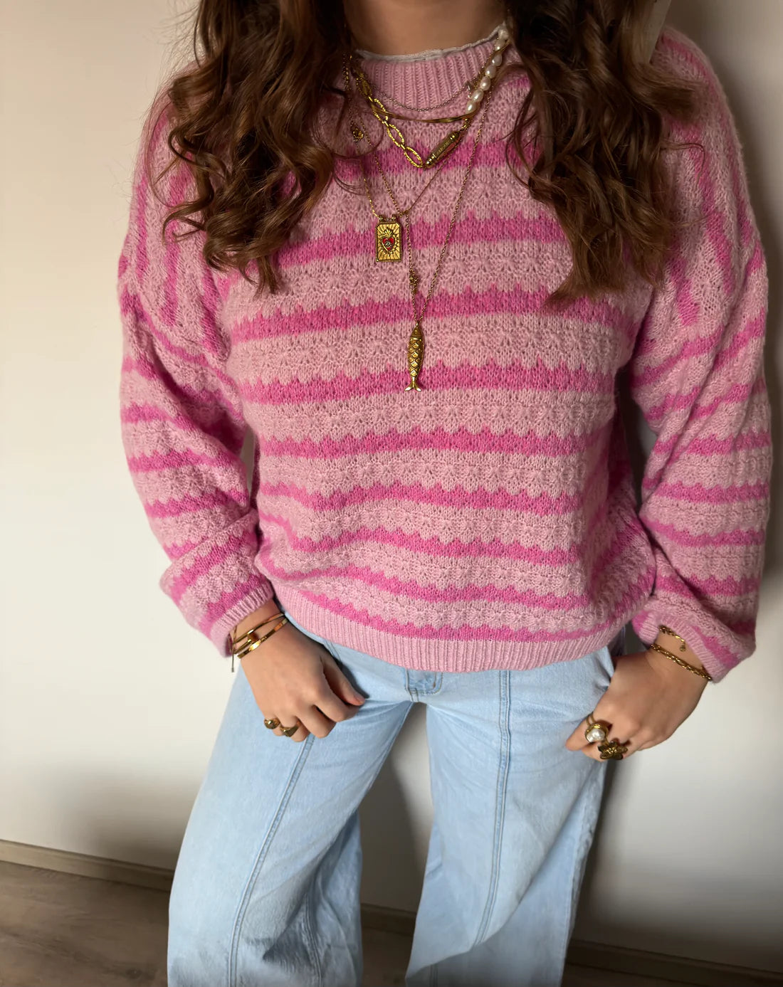 Effortless Striped Knit Sweater