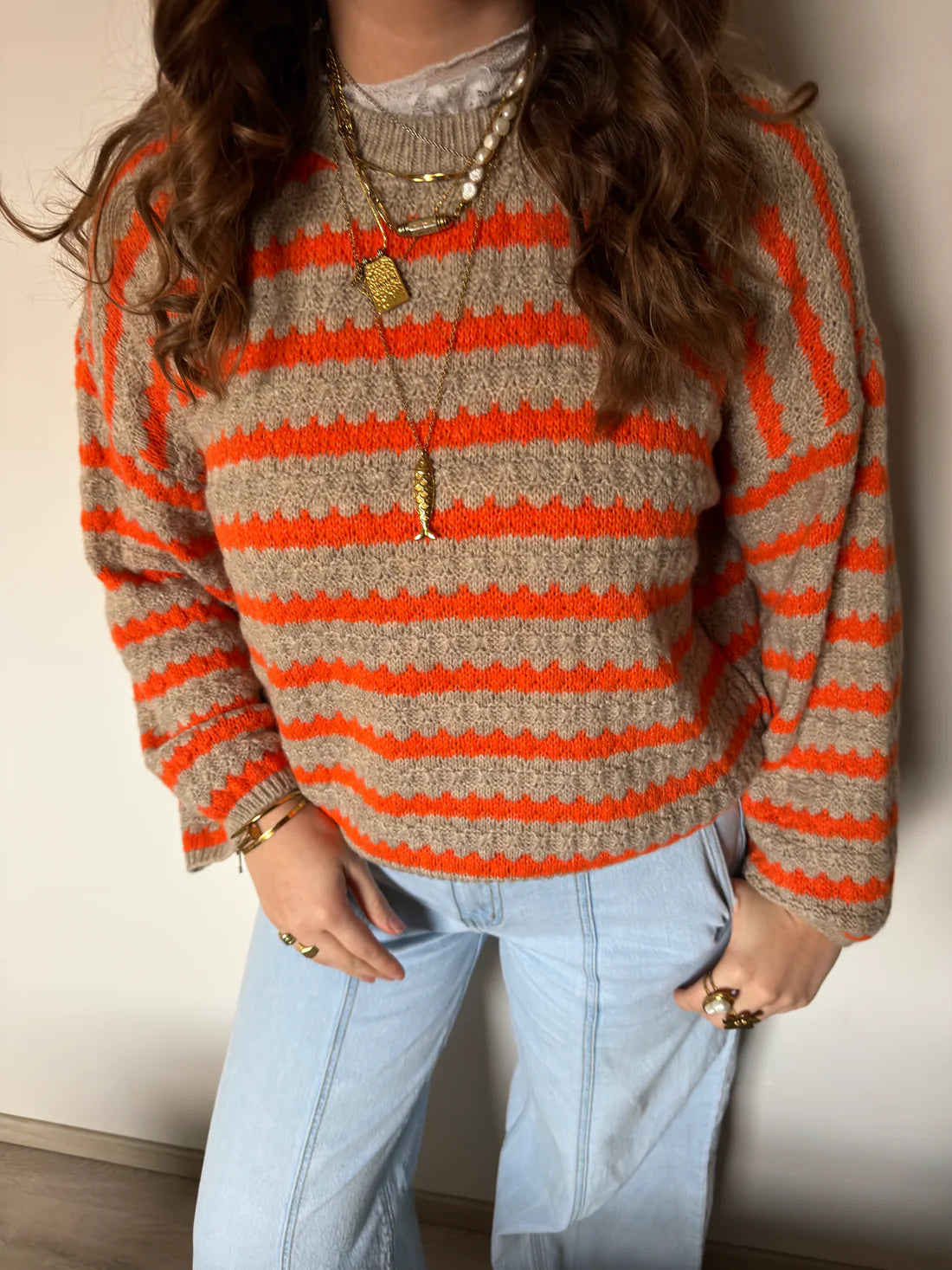 Effortless Striped Knit Sweater