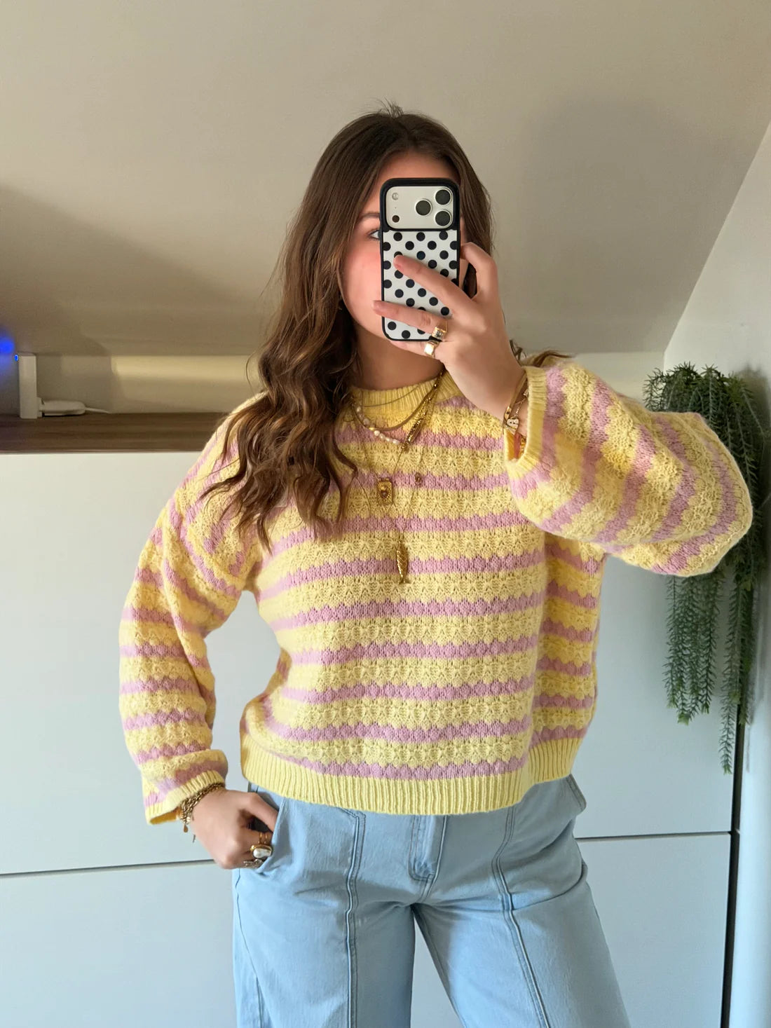Effortless Striped Knit Sweater