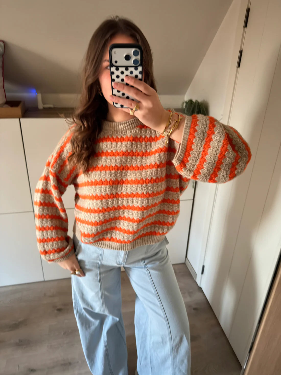 Effortless Striped Knit Sweater