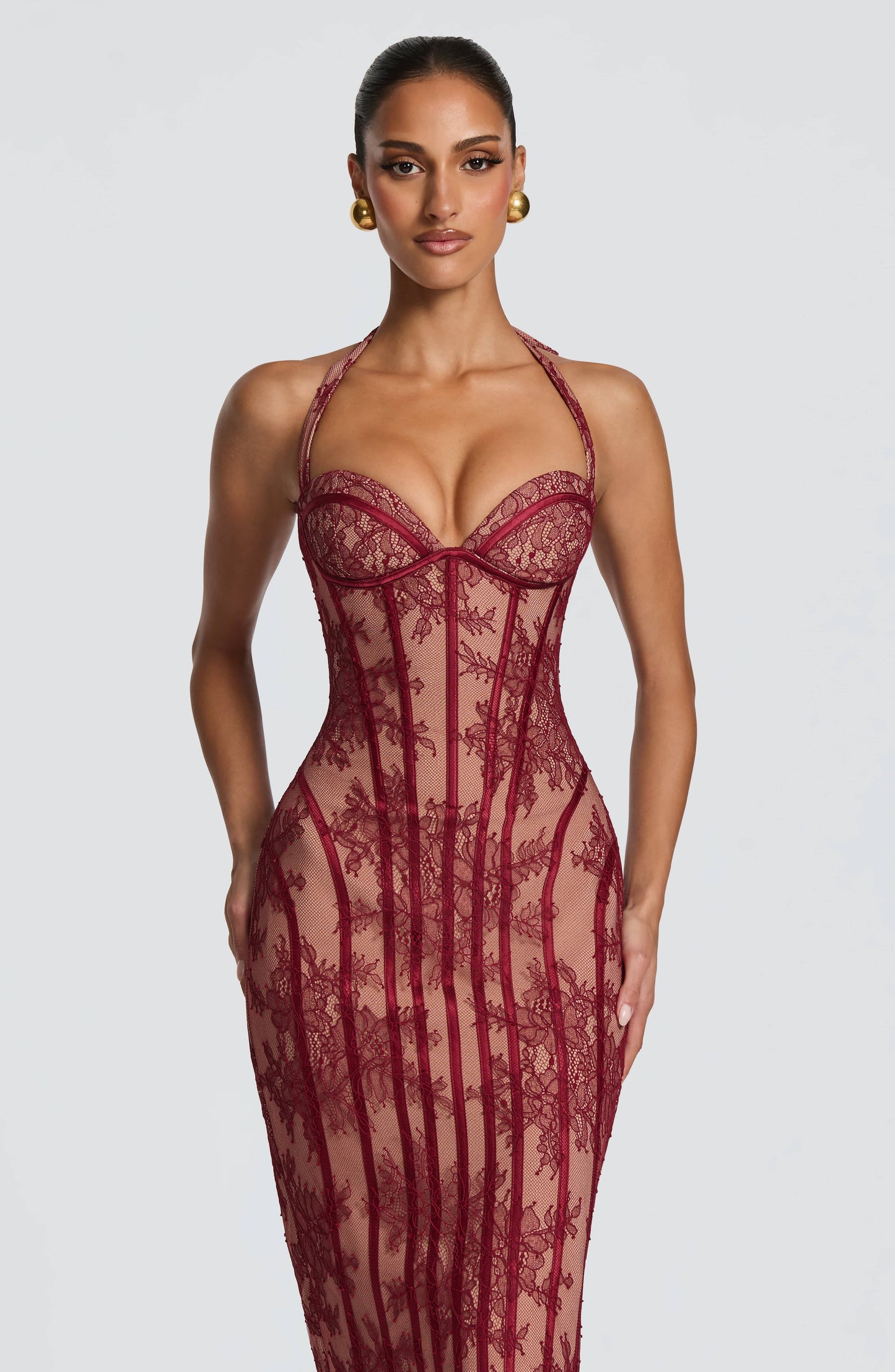 Laced Allure Midi Dress