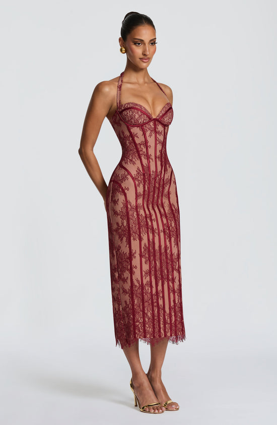 Laced Allure Midi Dress