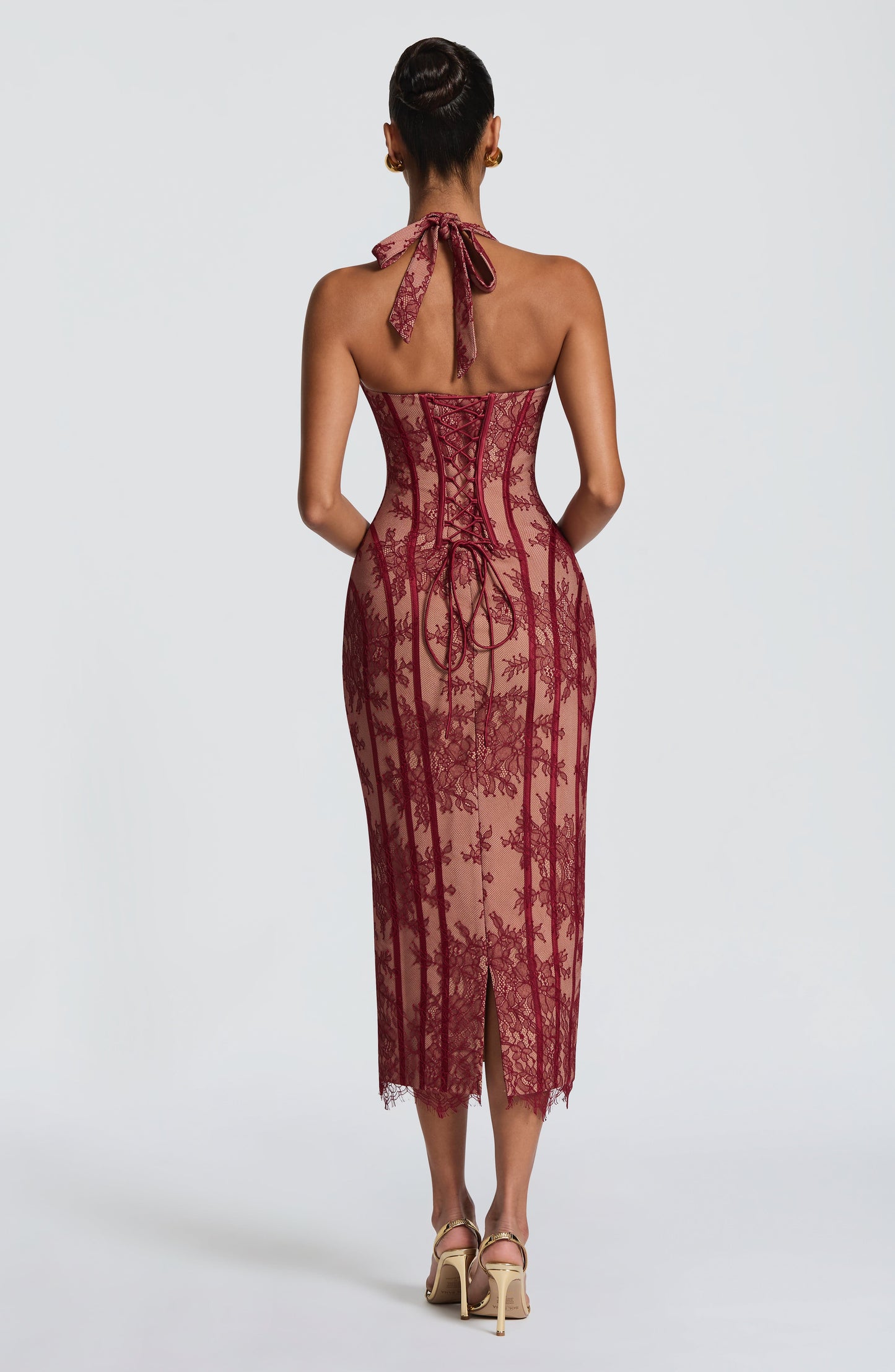 Laced Allure Midi Dress