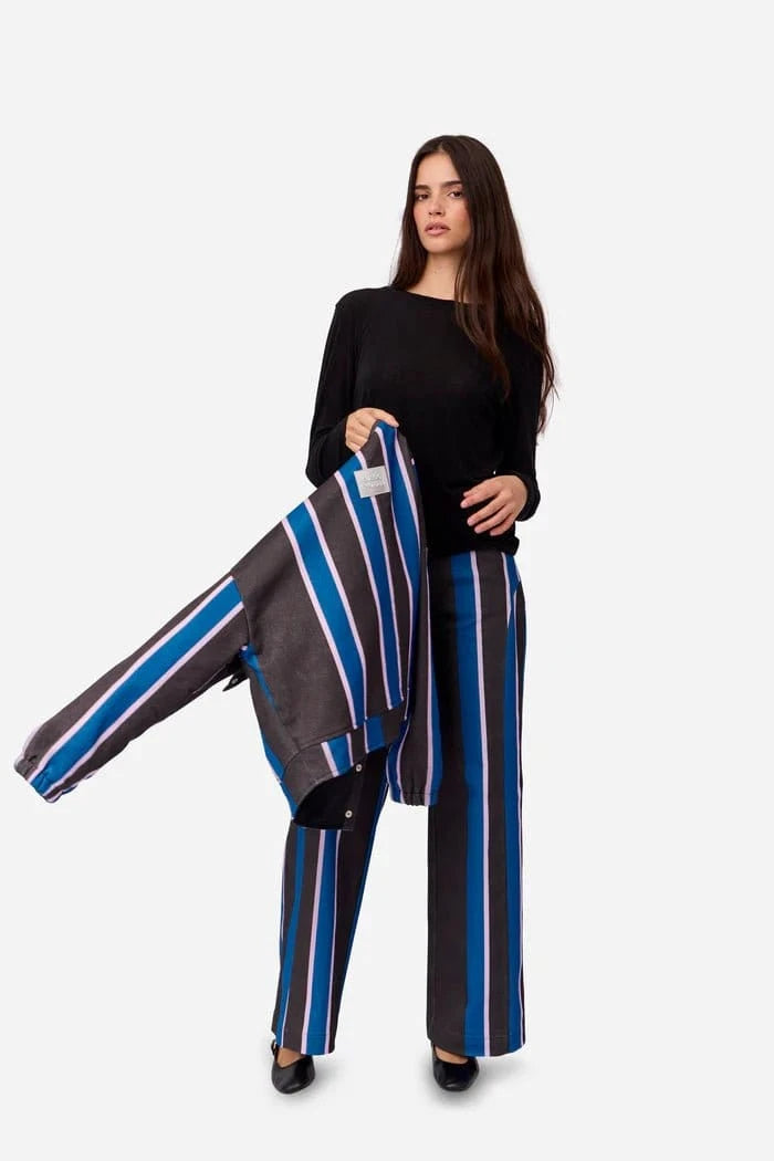 Striped Button - Down Set - Leeylaa