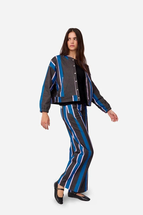 Striped Button - Down Set - Leeylaa
