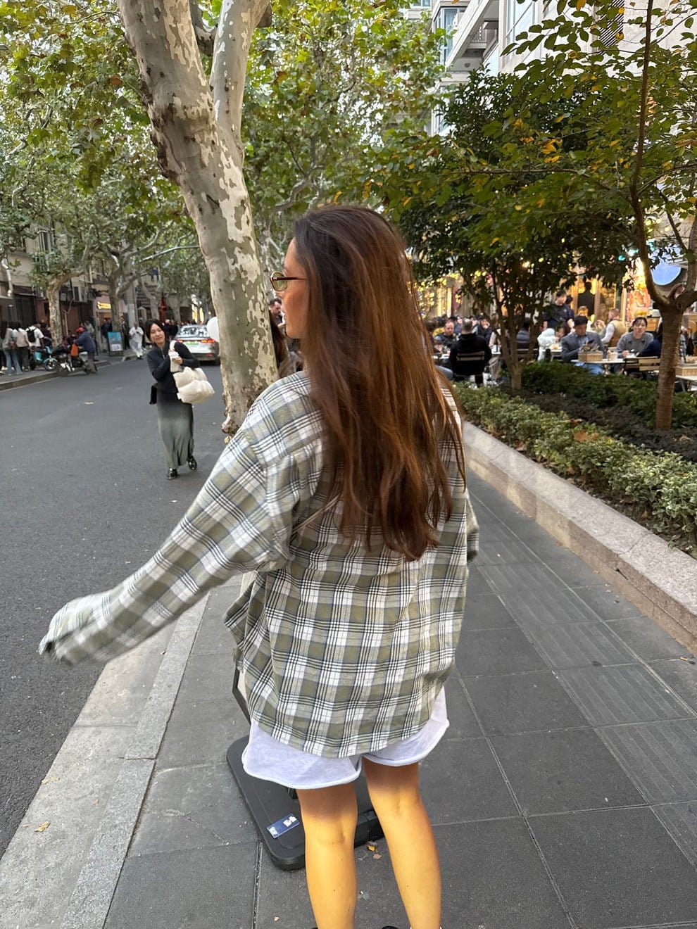 Seamless Charm Checked Shirt - Leeylaa