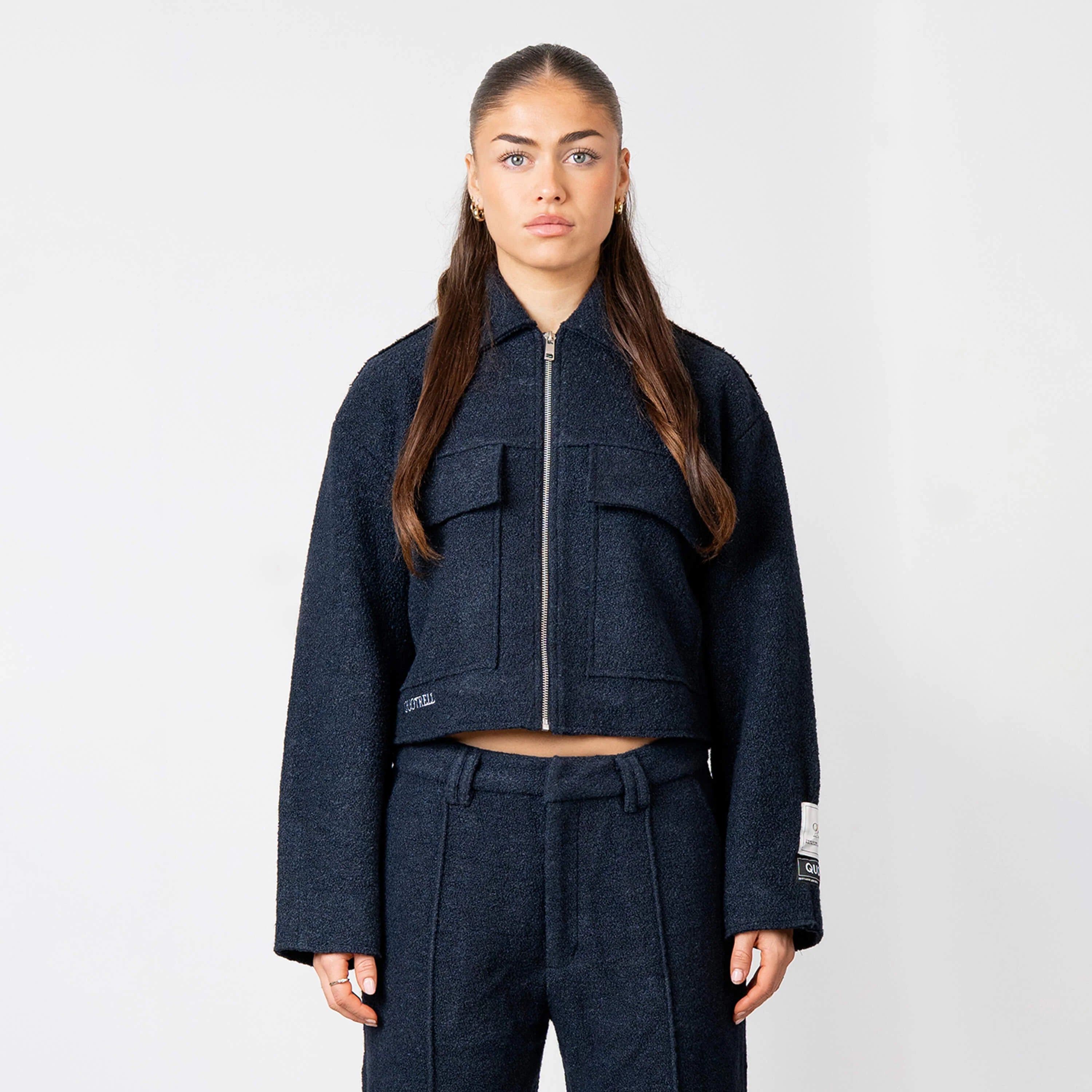 Hand Over Embroidered Long Sleeve Top