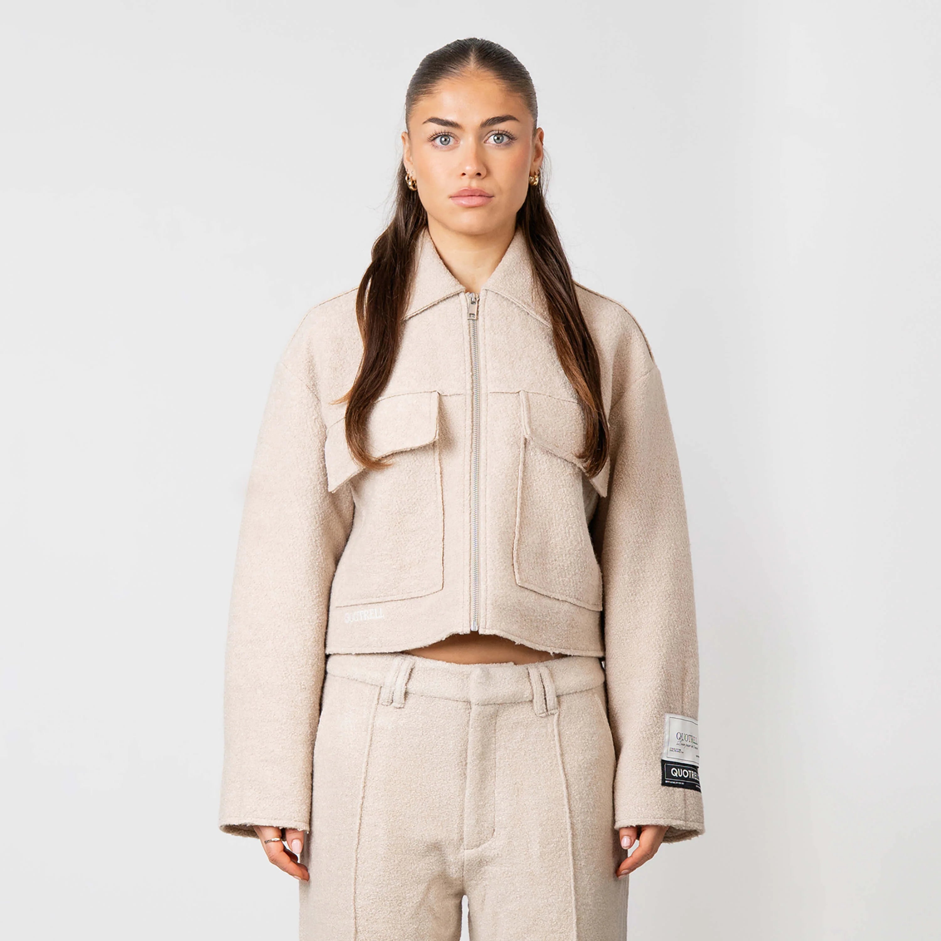 Hand Over Embroidered Long Sleeve Top