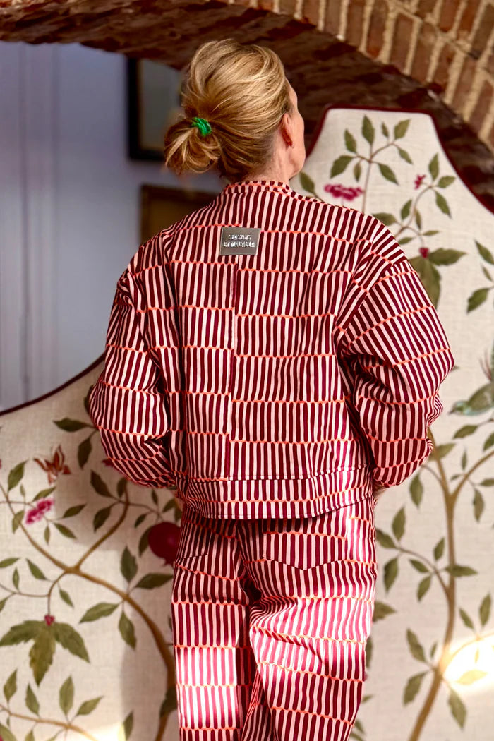 Striped Button-Down Set