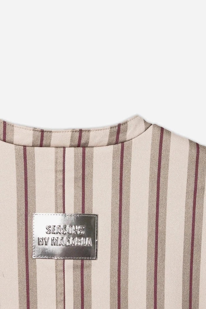Striped Button - Down Set - Leeylaa