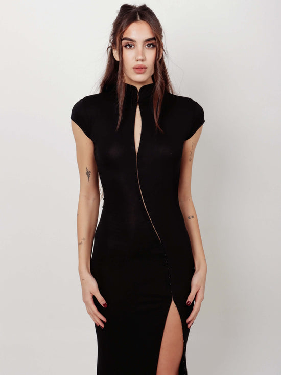 Sleek Cutout Maxi Dress