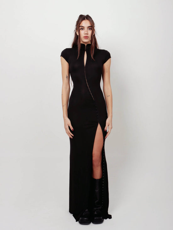 Sleek Cutout Maxi Dress
