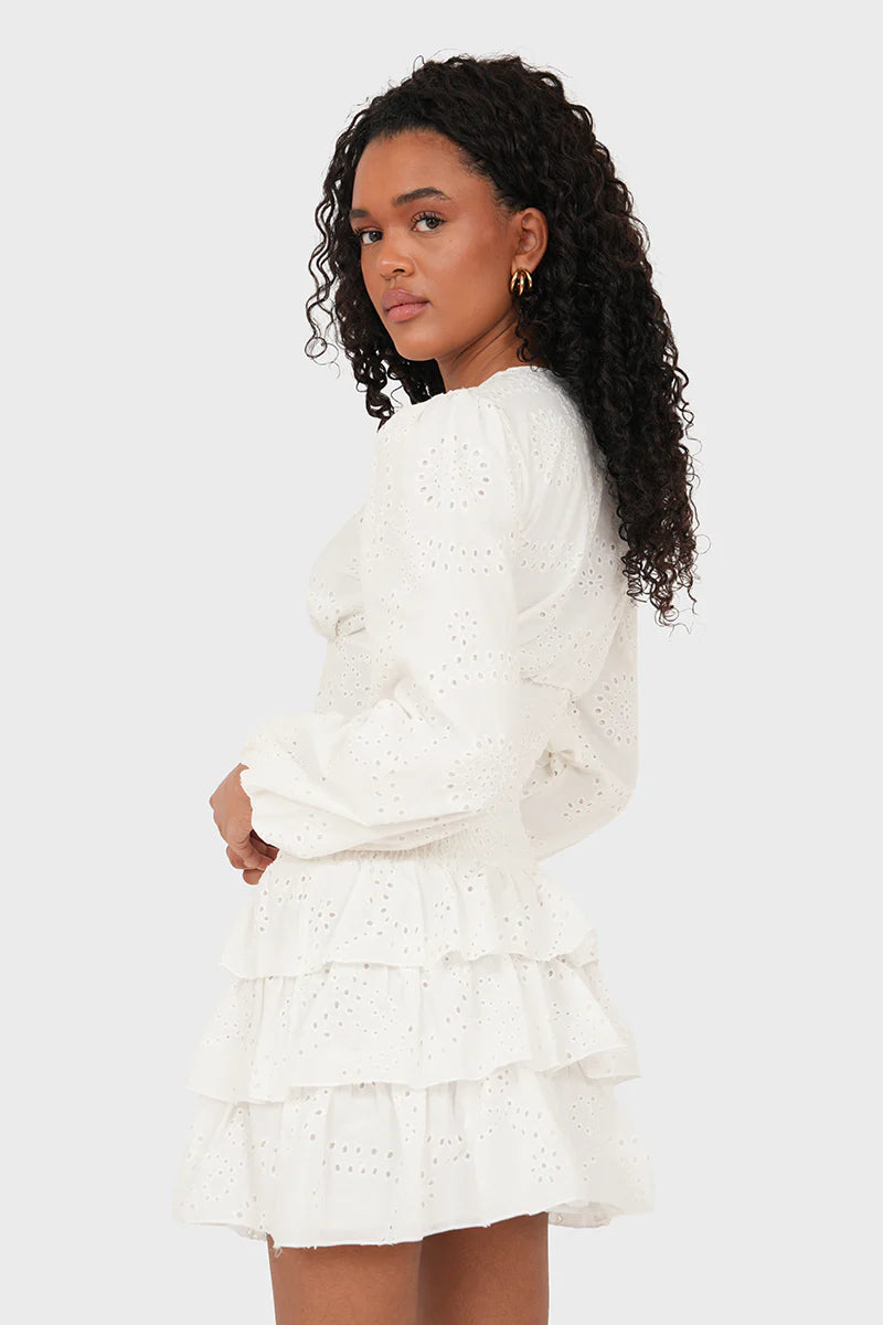 Lacey Tiered Ruffle Dress
