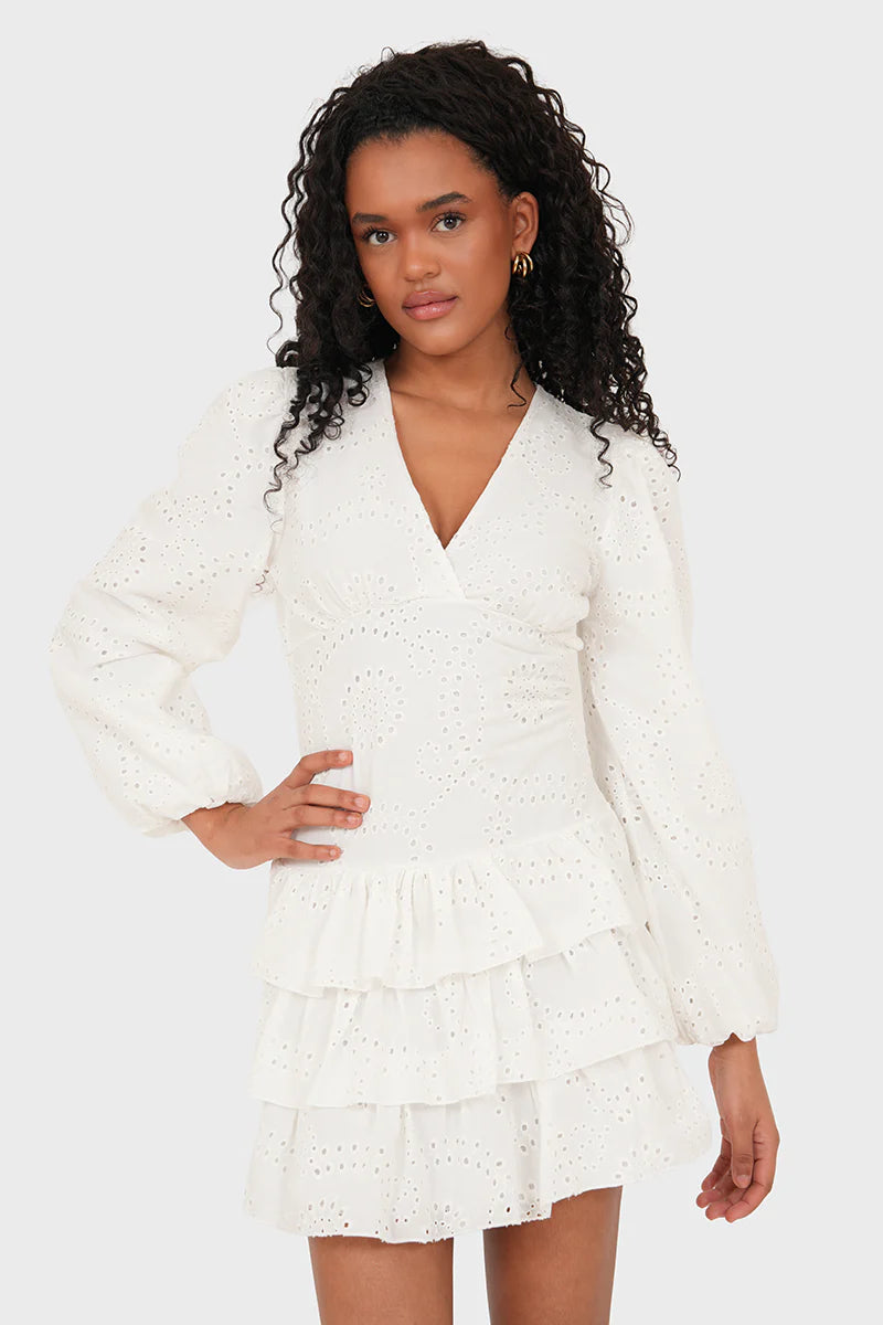 Lacey Tiered Ruffle Dress