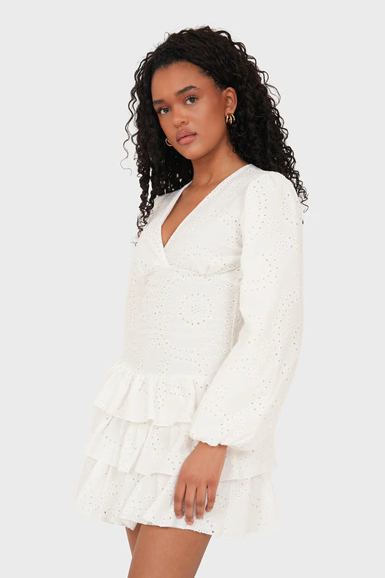 Lacey Tiered Ruffle Dress