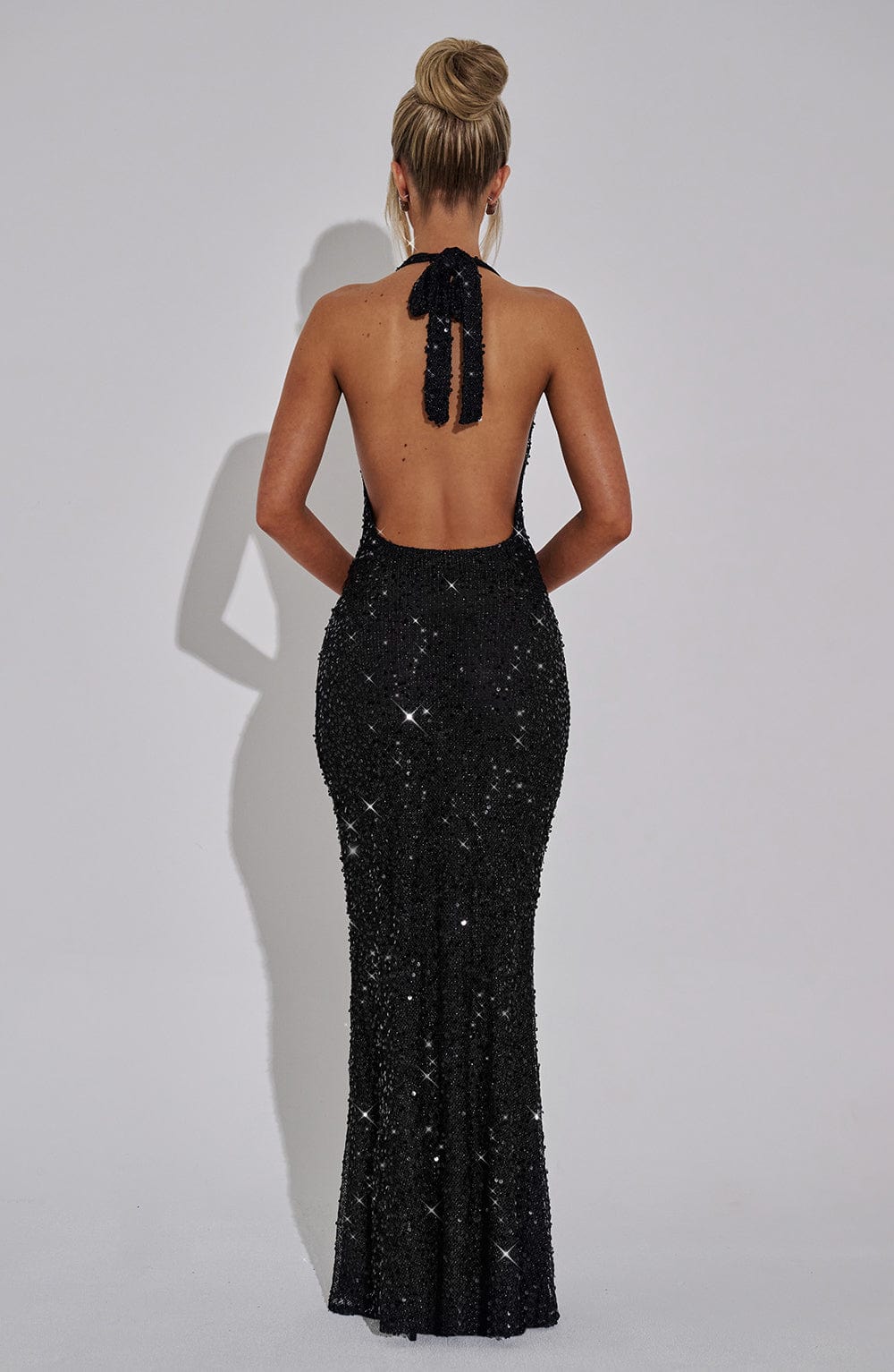 Luminous Halter Gown
