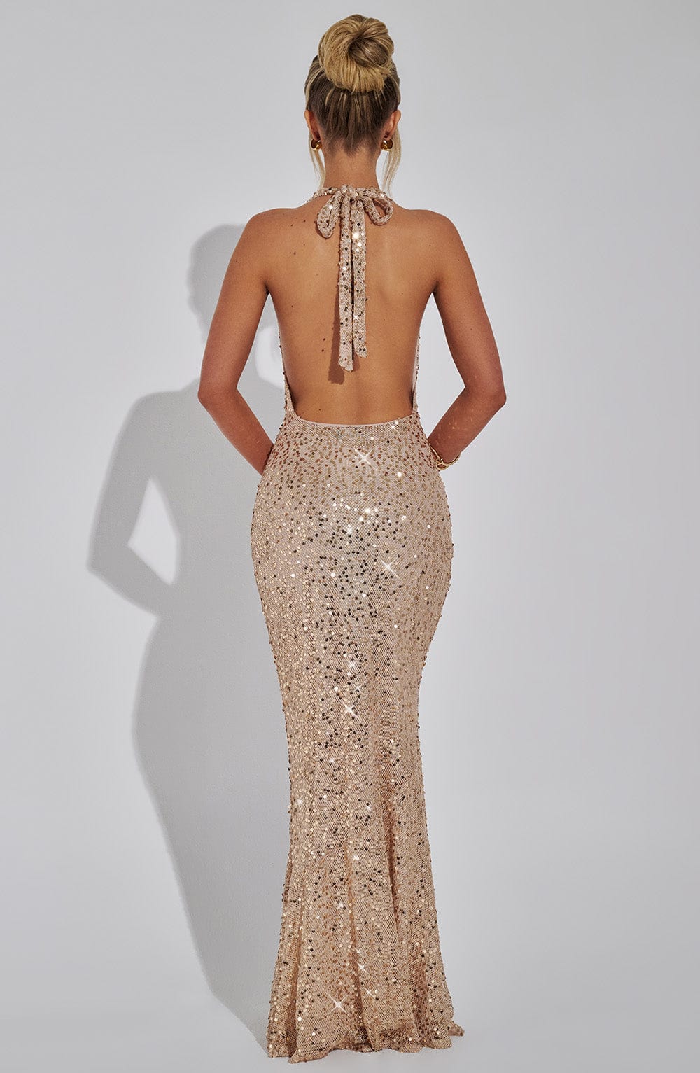 Luminous Halter Gown