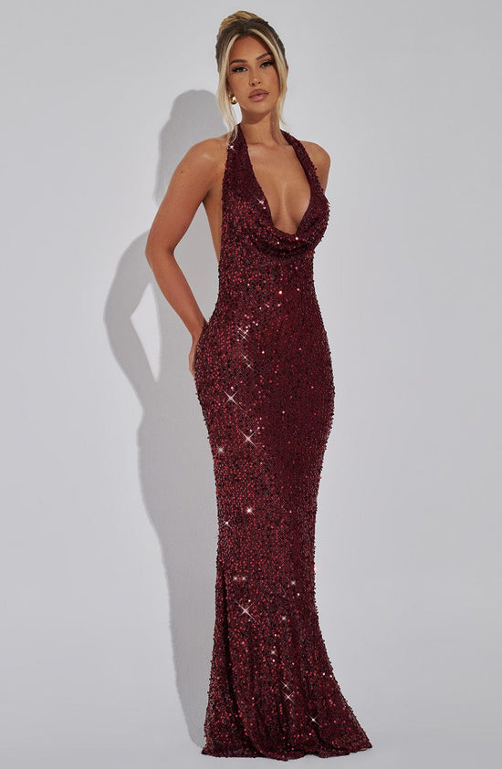 Luminous Halter Gown