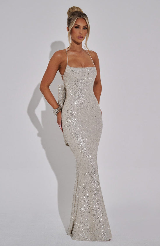 Shimmer Flare Gown