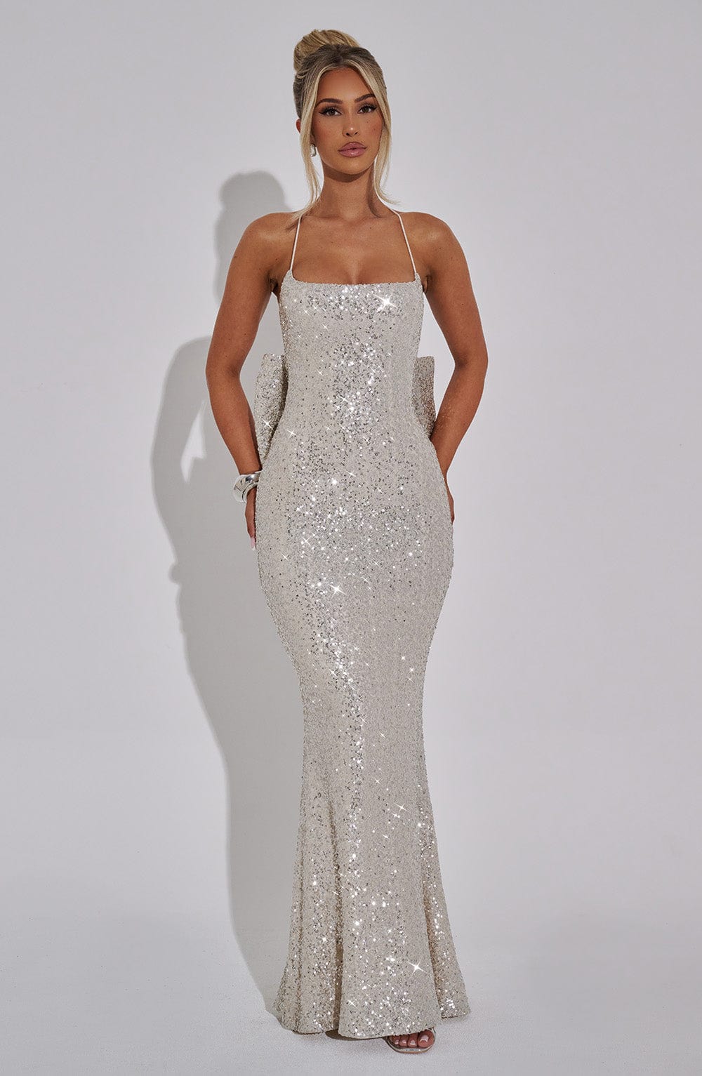 Shimmer Flare Gown