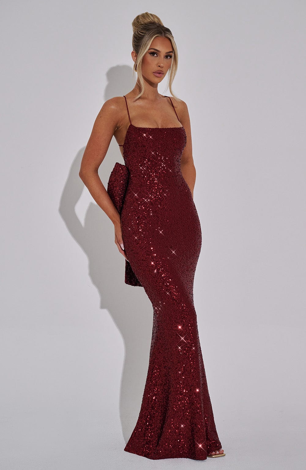 Shimmer Flare Gown