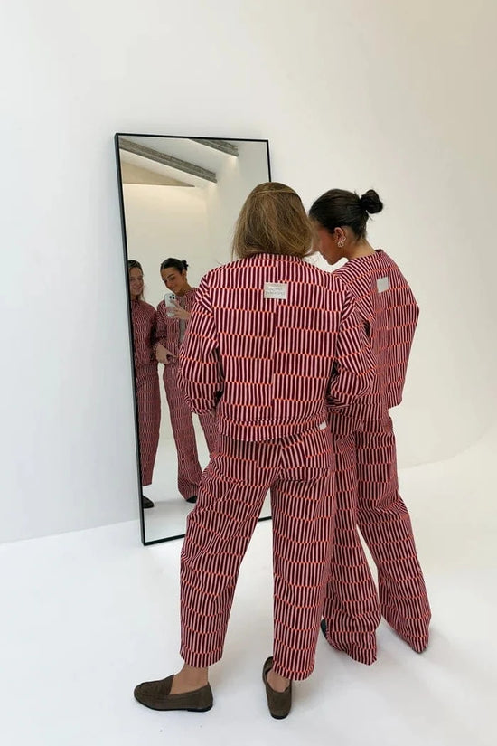 Striped Button - Down Set - Leeylaa